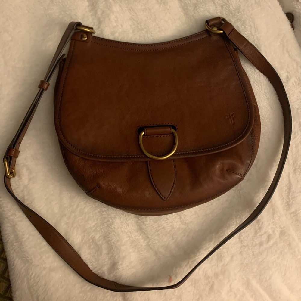Frye. Brown leather crossbody  bag